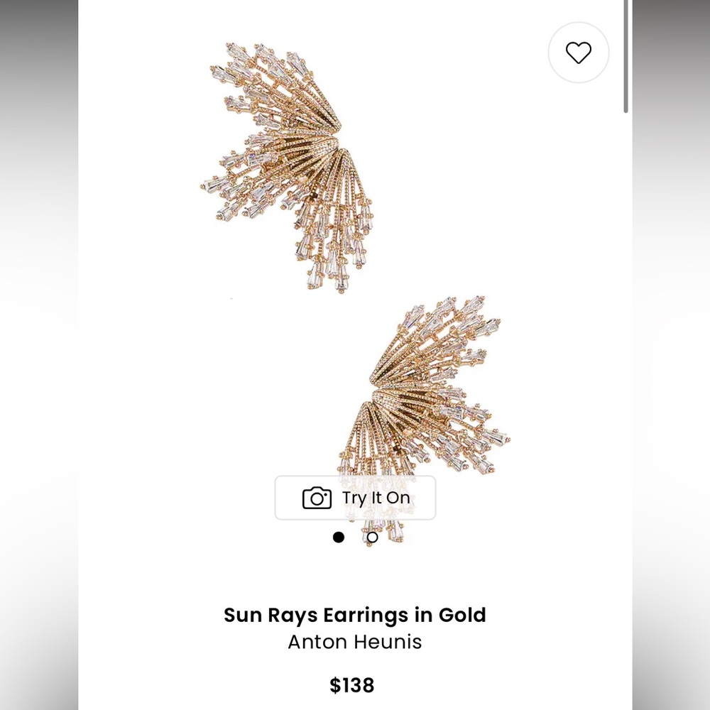 Anton Heunis- Sun Rays Earrings in Gold